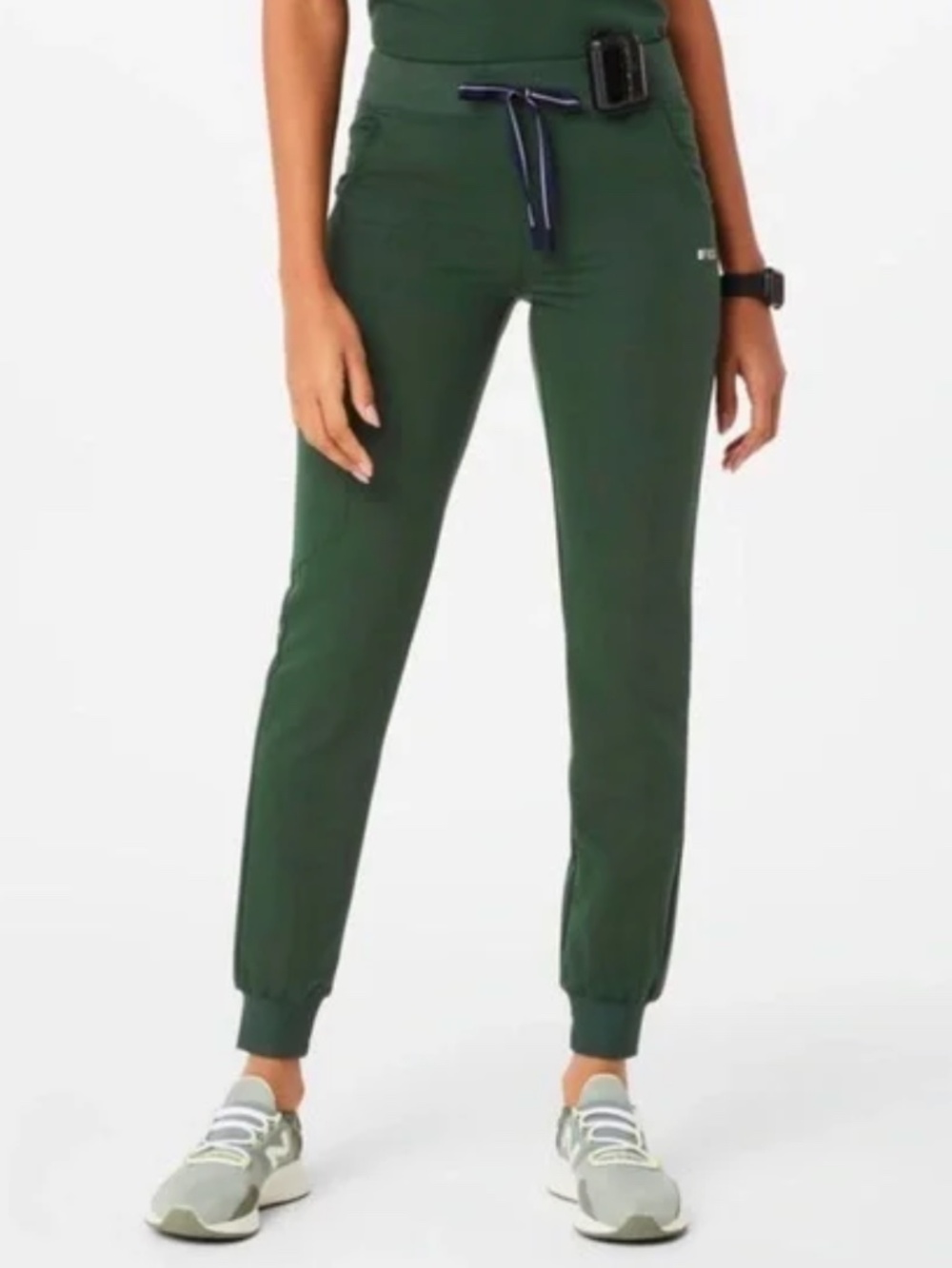 Figs Green British Racing Stripes Size MP Medium Petite